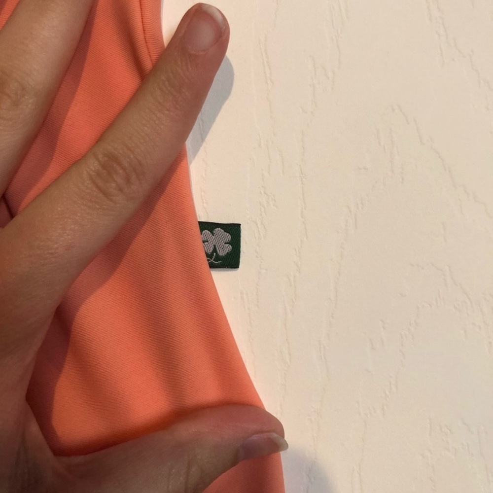 Orange Custom Luckyleo Leotard Patterned Neckline… - image 3